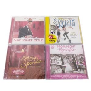 4 CD Lot: Nat King Cole, Next Generation Swing, Hey Big Spender, Prom Night